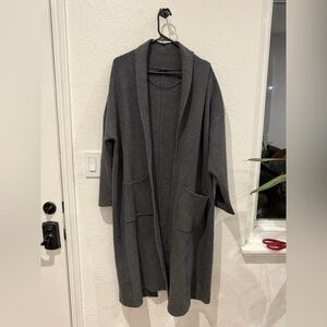 MANGO OVERSIZED KNITTED COAT WITH POCKETS